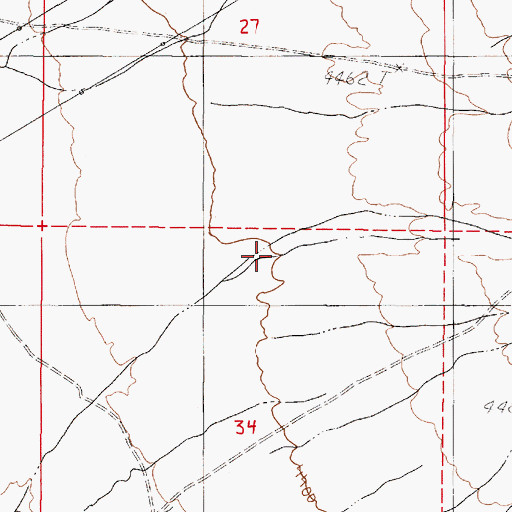 Topographic Map of Klondike Canyon, NV