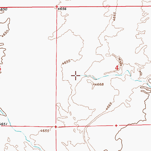 Topographic Map of Mack Creek, NV