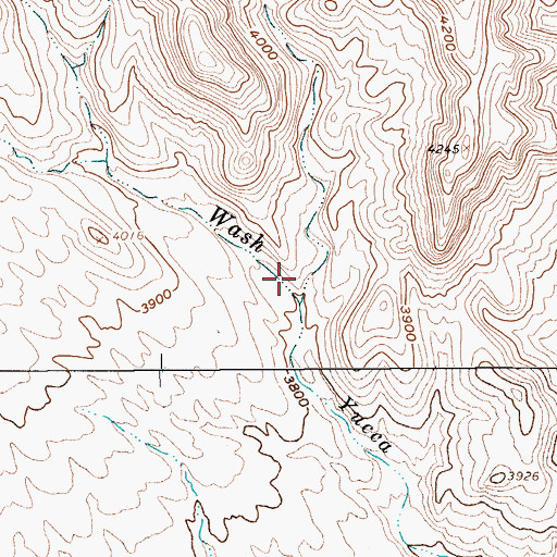 Topographic Map of Paintbrush Canyon, NV