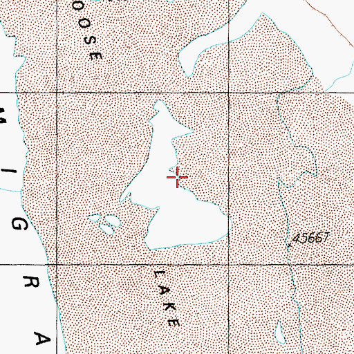 Topographic Map of Papoose Lake, NV