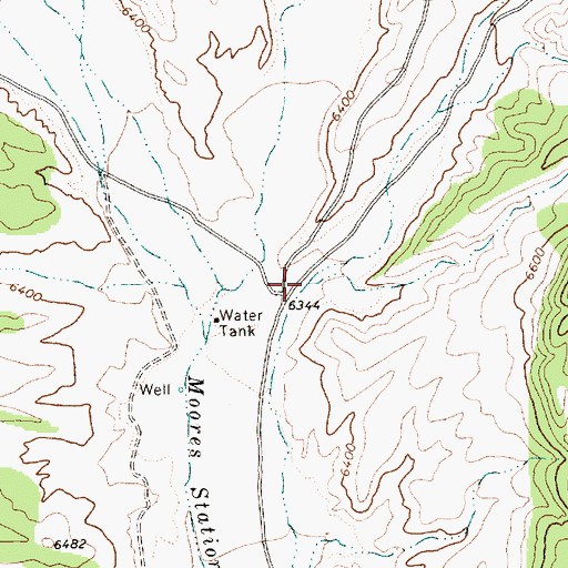 Topographic Map of Pritchards Canyon, NV