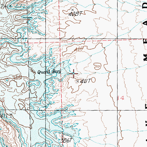 Topographic Map of Quail Springs Wash, NV