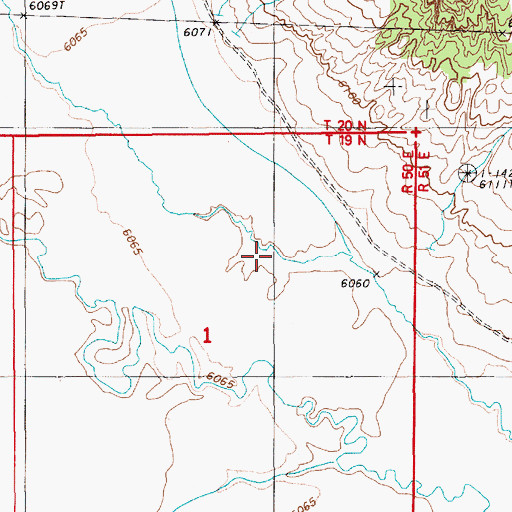 Topographic Map of Roberts Creek, NV