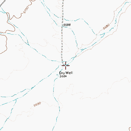 Topographic Map of Rosencrans Creek, NV