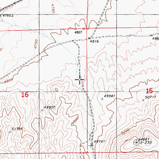 Topographic Map of Scotts Gulch, NV