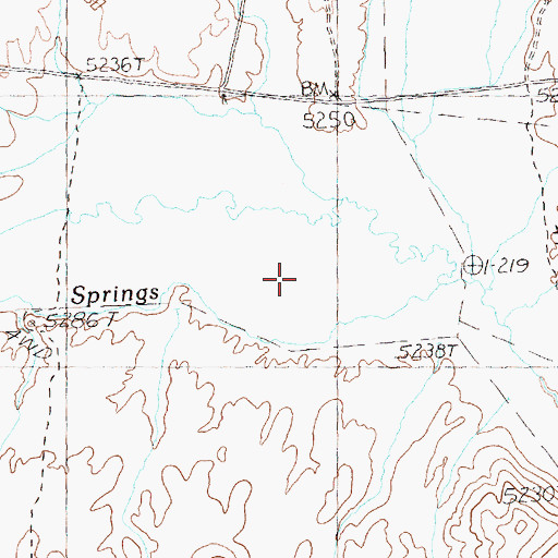 Topographic Map of Thousand Springs Valley, NV