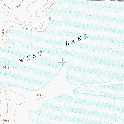 Topographic Map of West Lake, NV