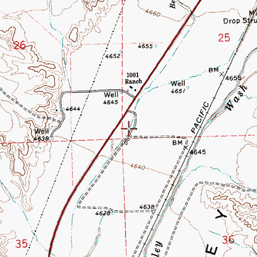 Topographic Map of CAA Building, NV
