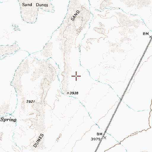Topographic Map of Silver Hill Creek, NV