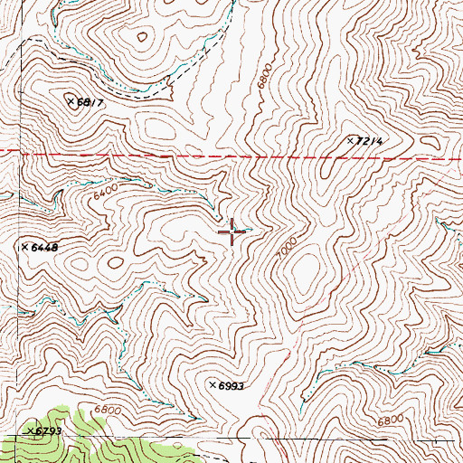Topographic Map of Buck Brush Spring, NV