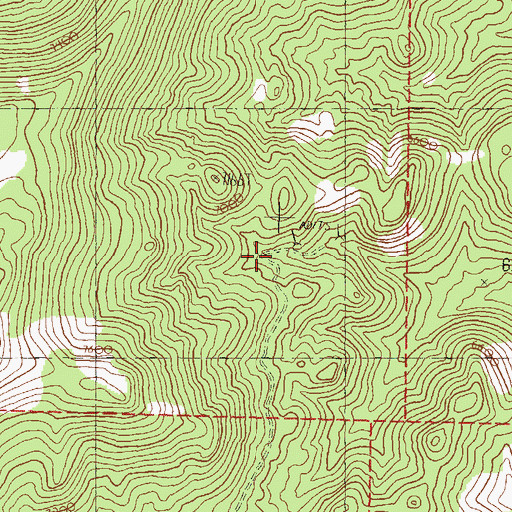 Topographic Map of Whitman Spring, NV