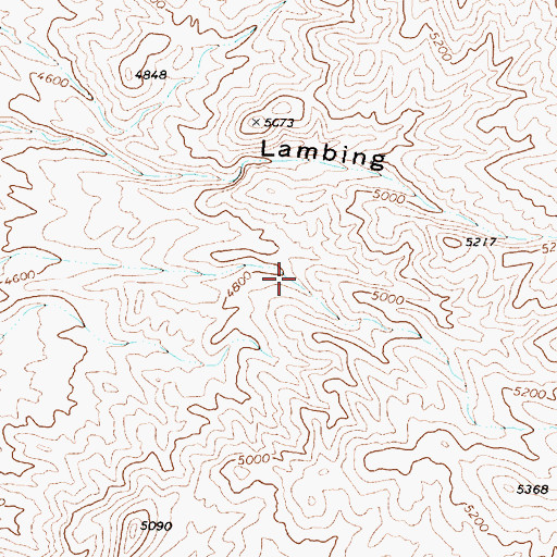 Topographic Map of Jobs Canyon Spring, NV