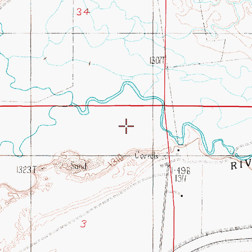 Topographic Map of Circle Bar Ranch Landing Strip (historical), NV