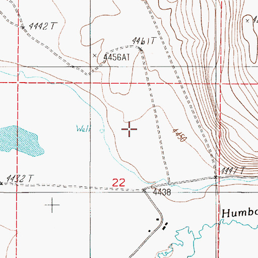 Topographic Map of 4 R Ranch Landing Strip (historical), NV