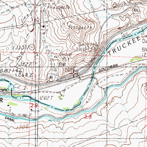 Topographic Map of Painted Rock Interchange, NV