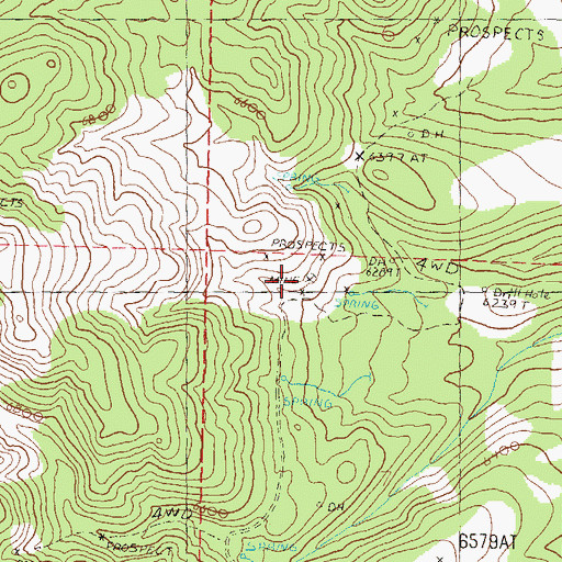 Topographic Map of Pony Meadows Mine, NV