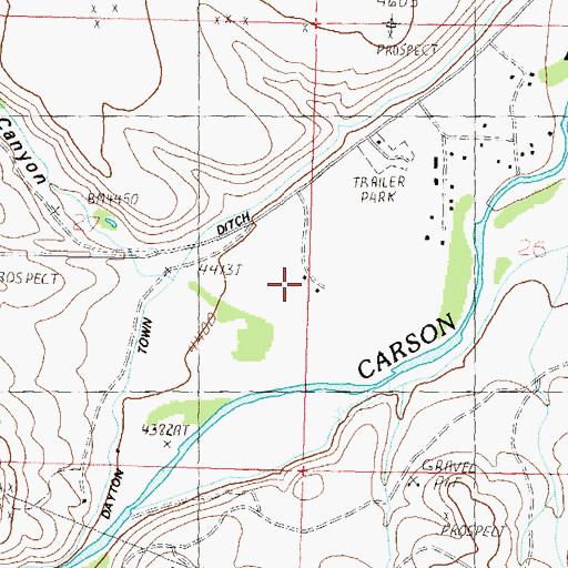 Topographic Map of Santa Maria Ranch, NV
