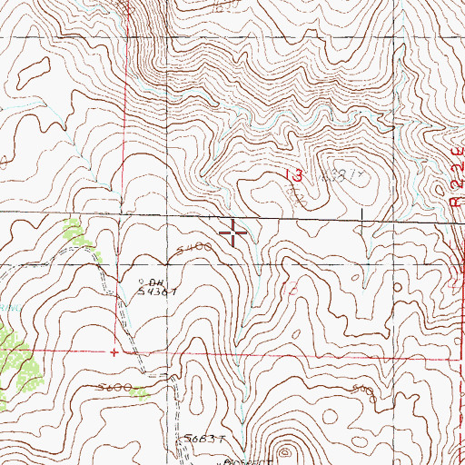 Topographic Map of Whitman Coal Mines (historical), NV