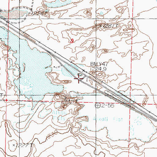 Topographic Map of Centerville (historical), NV