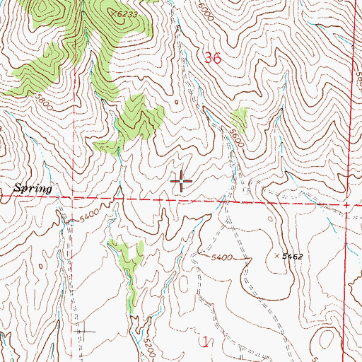Topographic Map of Brooklyn (historical), NV