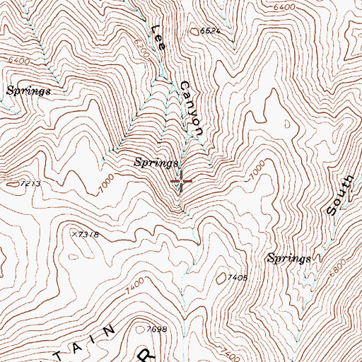 Topographic Map of Stone House Spring, NV