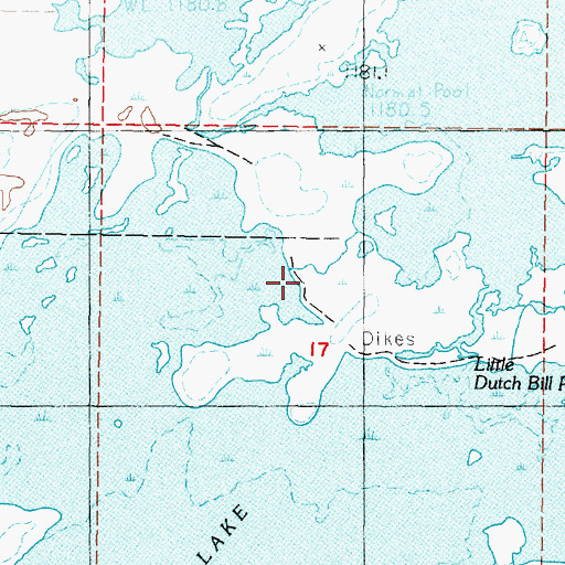 Topographic Map of Welch Island, NV