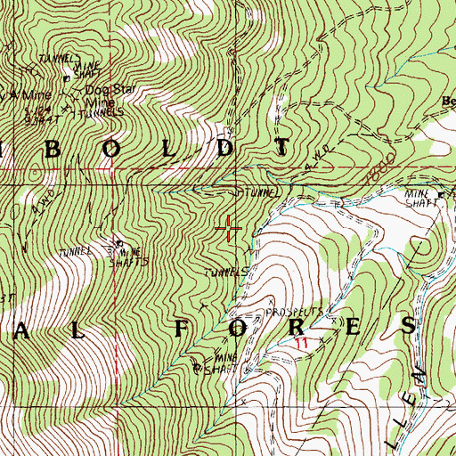Topographic Map of Black Jack Mine, NV