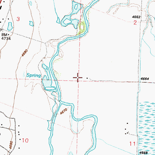 Topographic Map of Winkleman Ranch, NV