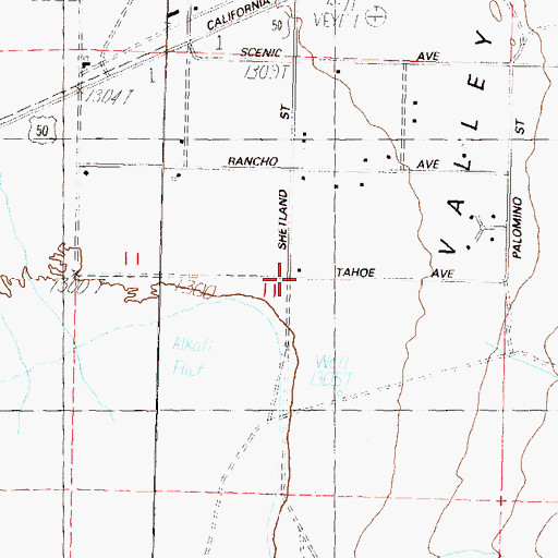 Topographic Map of Pony Express Well, NV