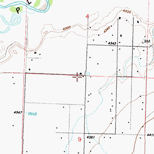 Topographic Map of Steen Ranch, NV