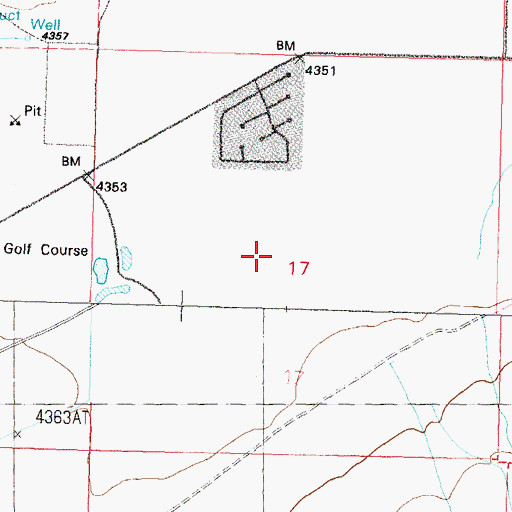 Topographic Map of Randall (historical), NV