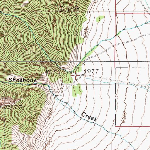 Topographic Map of Guadalajara (historical), NV