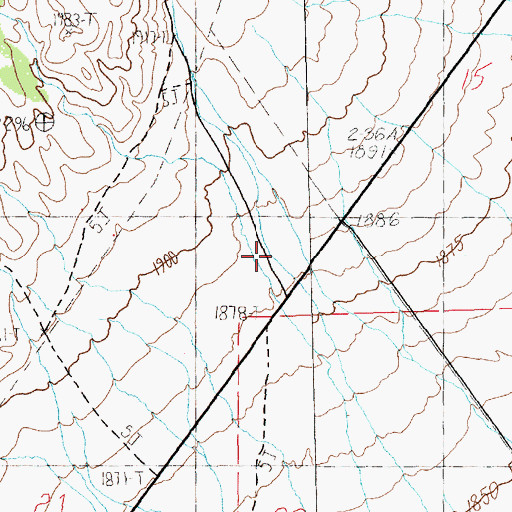 Topographic Map of Campbell Ranch (historical), NV