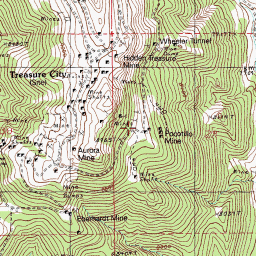 Topographic Map of Picotillo Flat, NV