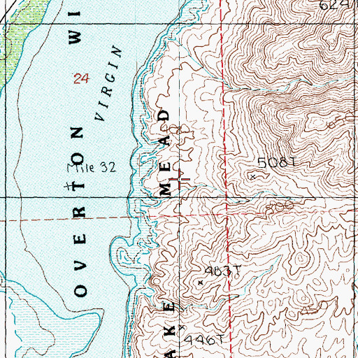 Topographic Map of Gentry Ranch (historical), NV