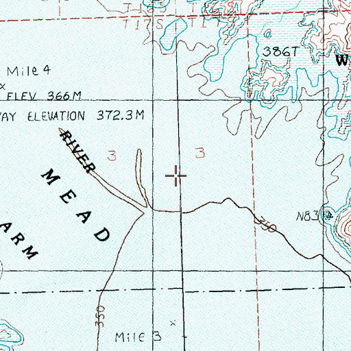 Topographic Map of Lost City Ranch (historical), NV