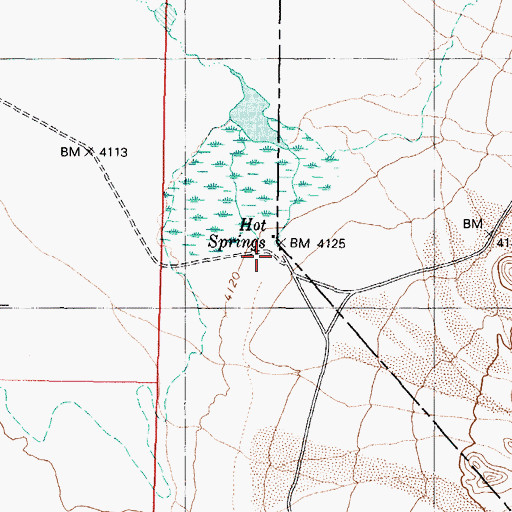 Topographic Map of Woodruffs (historical), NV