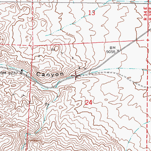 Topographic Map of Virginia, NV