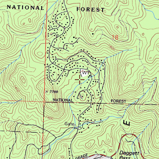 Topographic Map of Kingsbury Village, NV