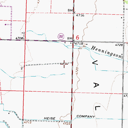 Topographic Map of Waterloo (historical), NV