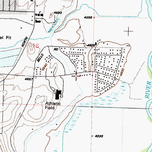 Topographic Map of Anderson Ranch, NV