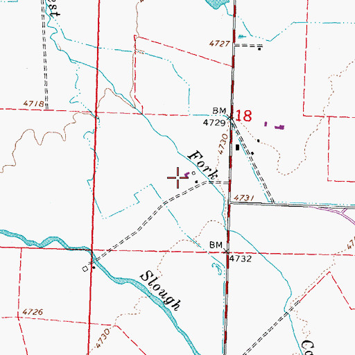 Topographic Map of Cordes Ranch, NV