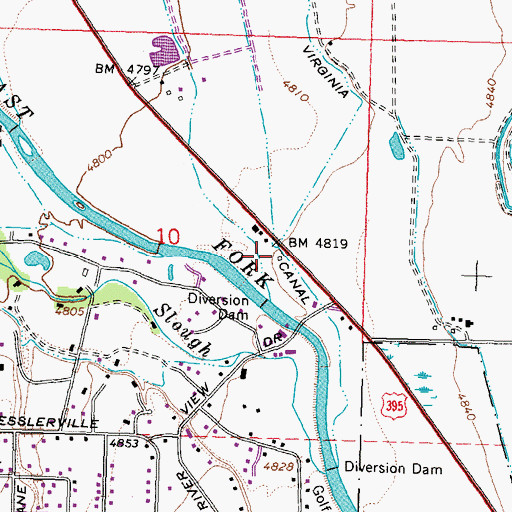 Topographic Map of Wehrman Ranch (historical), NV