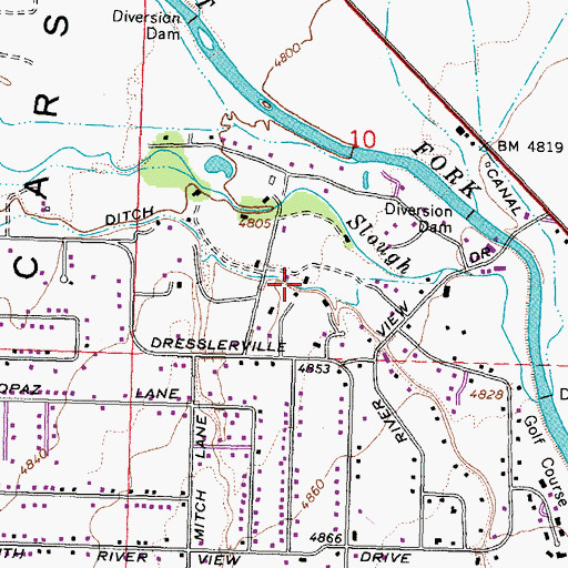 Topographic Map of Wilslef Brothers Ranch (historical), NV