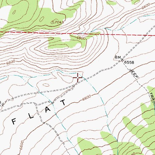 Topographic Map of Rattlesnake Summit, NV