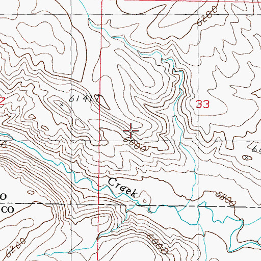 Topographic Map of Nine Mile Drift Fence, NV