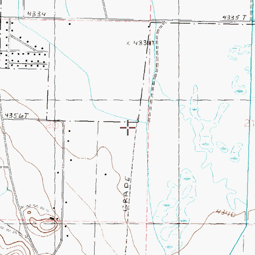 Topographic Map of Campbell, NV
