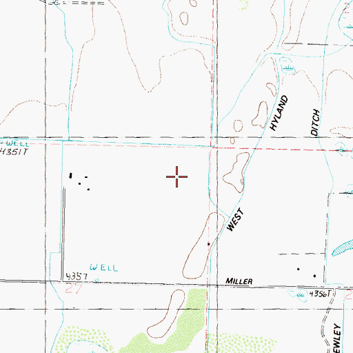 Topographic Map of Poli Ranch, NV