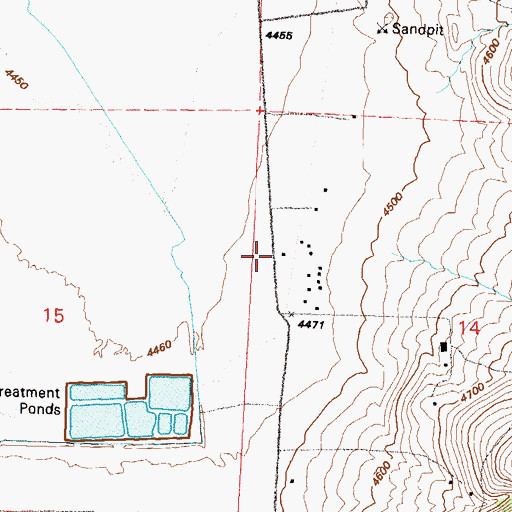 Topographic Map of Rancho Mira Loma, NV