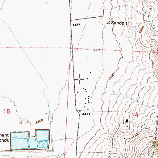 Topographic Map of Treps Farm, NV